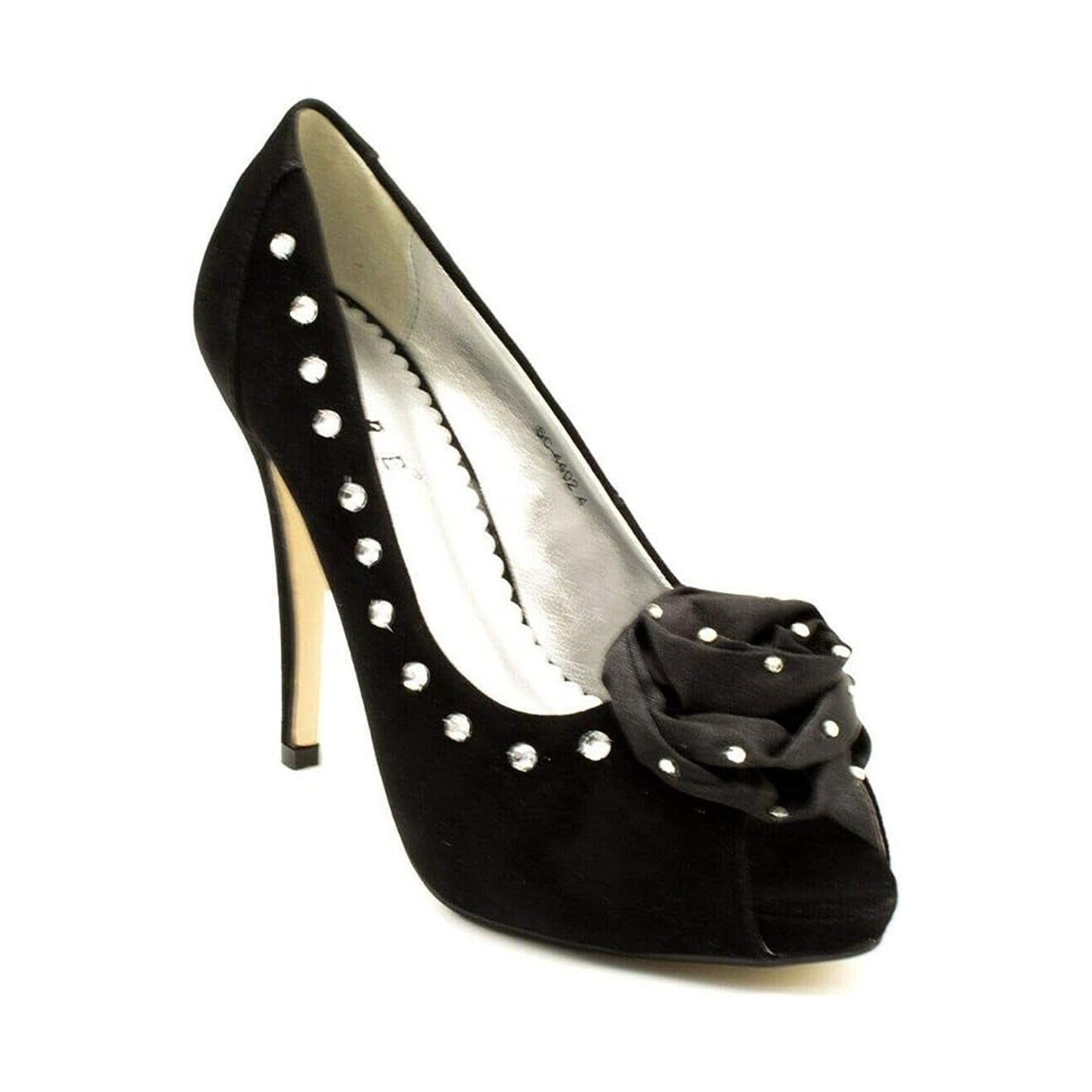 Womens Mens Peep Toe Crossdresser High Heel Platform Court Shoe