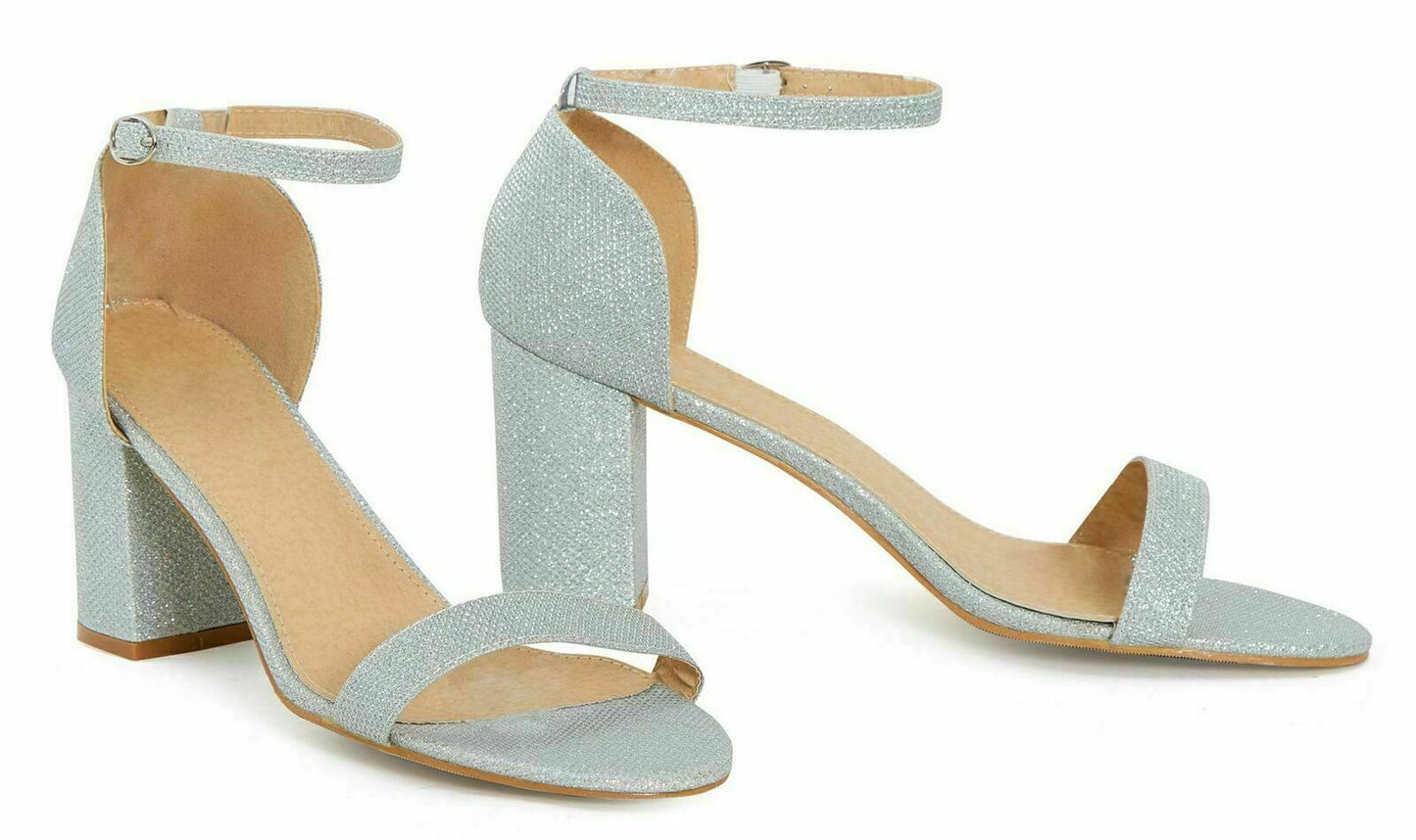 Womens Ladies Drag Queen Ankle Strap Buckle Open Toe Shoes Plus Sizes